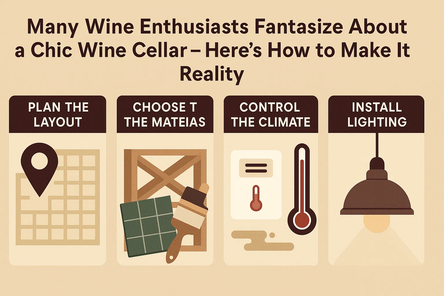 Create Your Dream Wine Cellar infographic