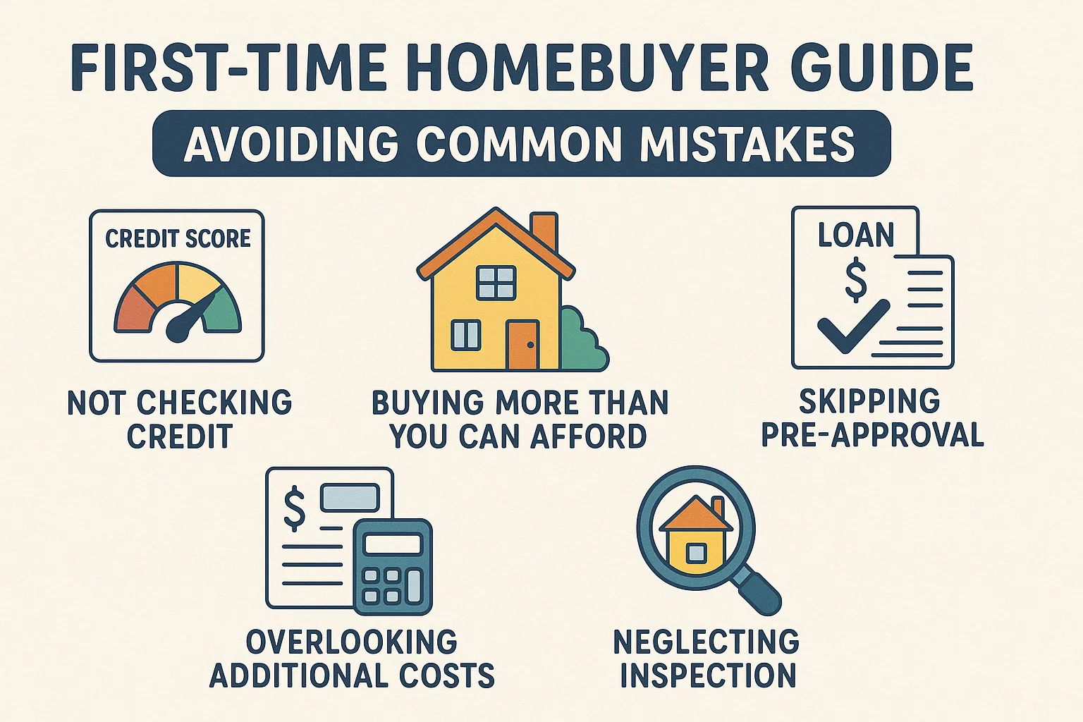 Homebuyer Mistakes Guide infographic