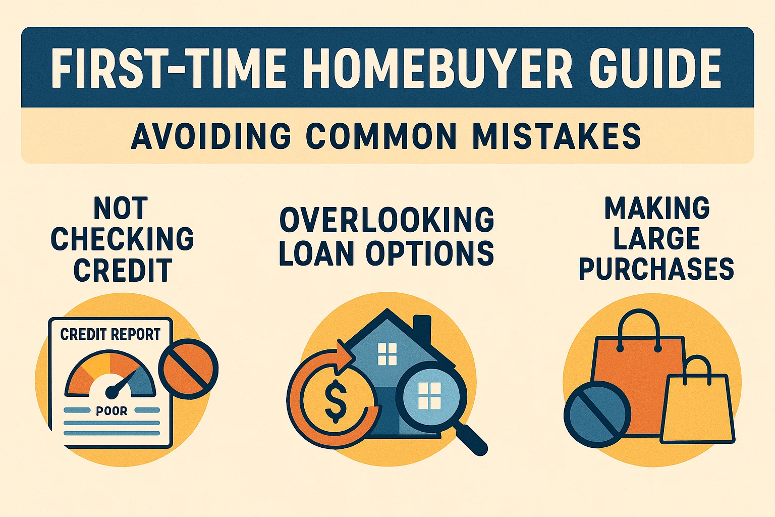 Homebuyer Mistakes Guide infographic