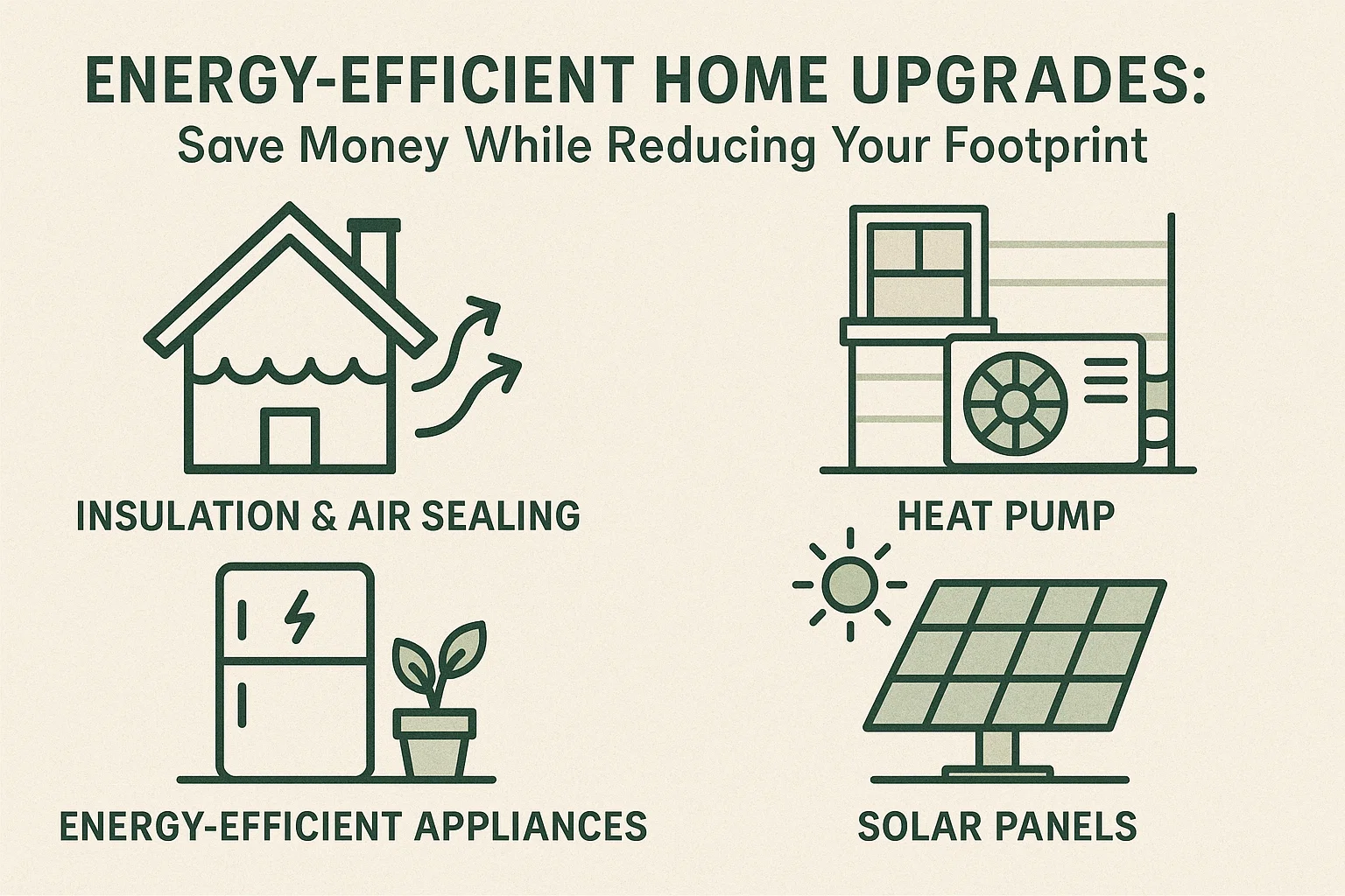 Eco-Friendly Home Upgrades infographic
