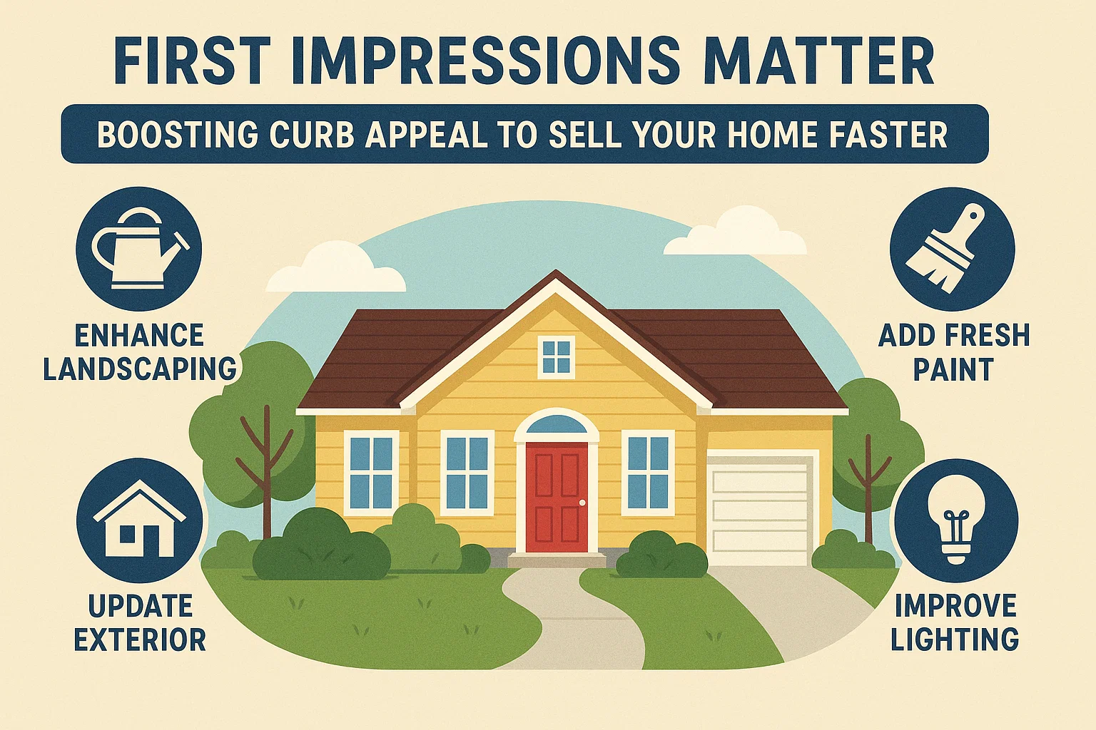 Boosting Curb Appeal infographic