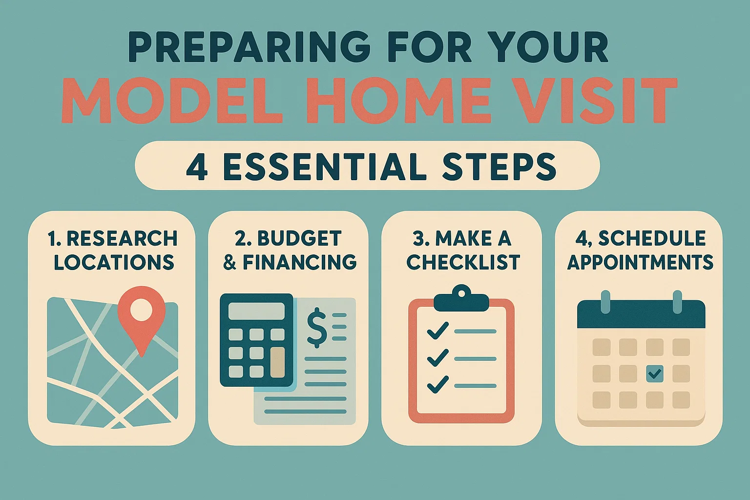 Model Home Tips infographic
