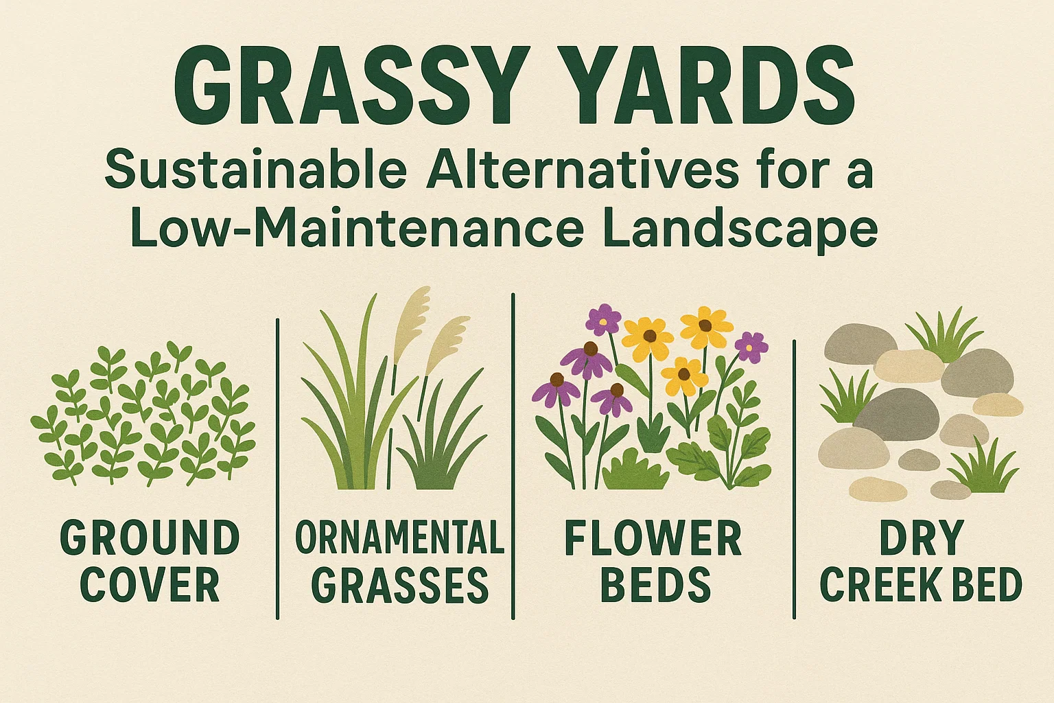 Sustainable Landscape Alternatives infographic