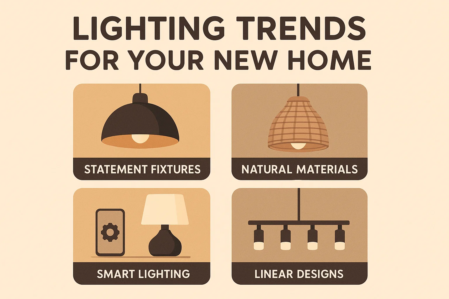 Home Lighting Trends infographic