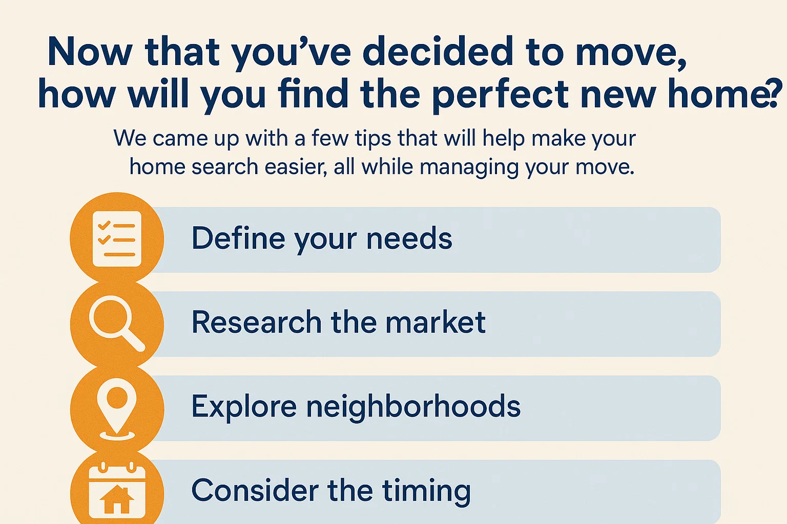 Home Search Tips infographic