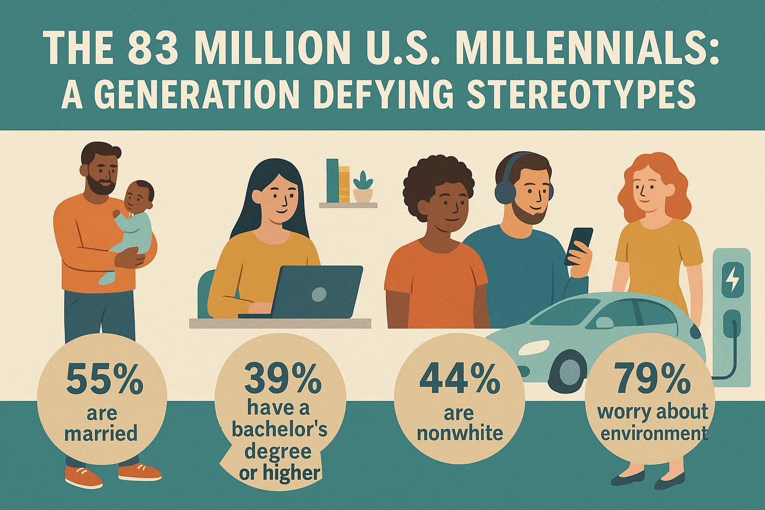 Millennial Generation Infographic infographic