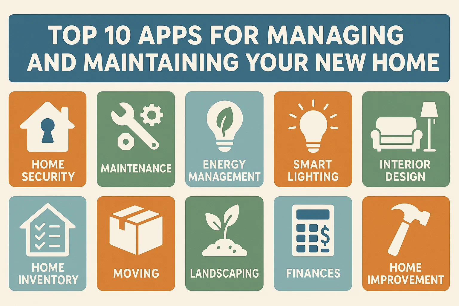 Home Management Apps infographic