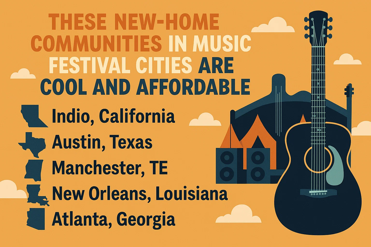 Affordable Festival Homes infographic
