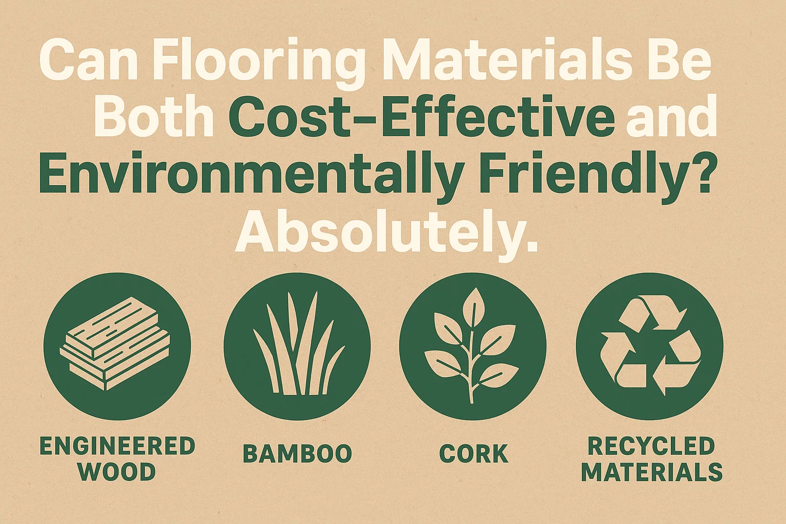 Eco-Friendly Flooring Options infographic