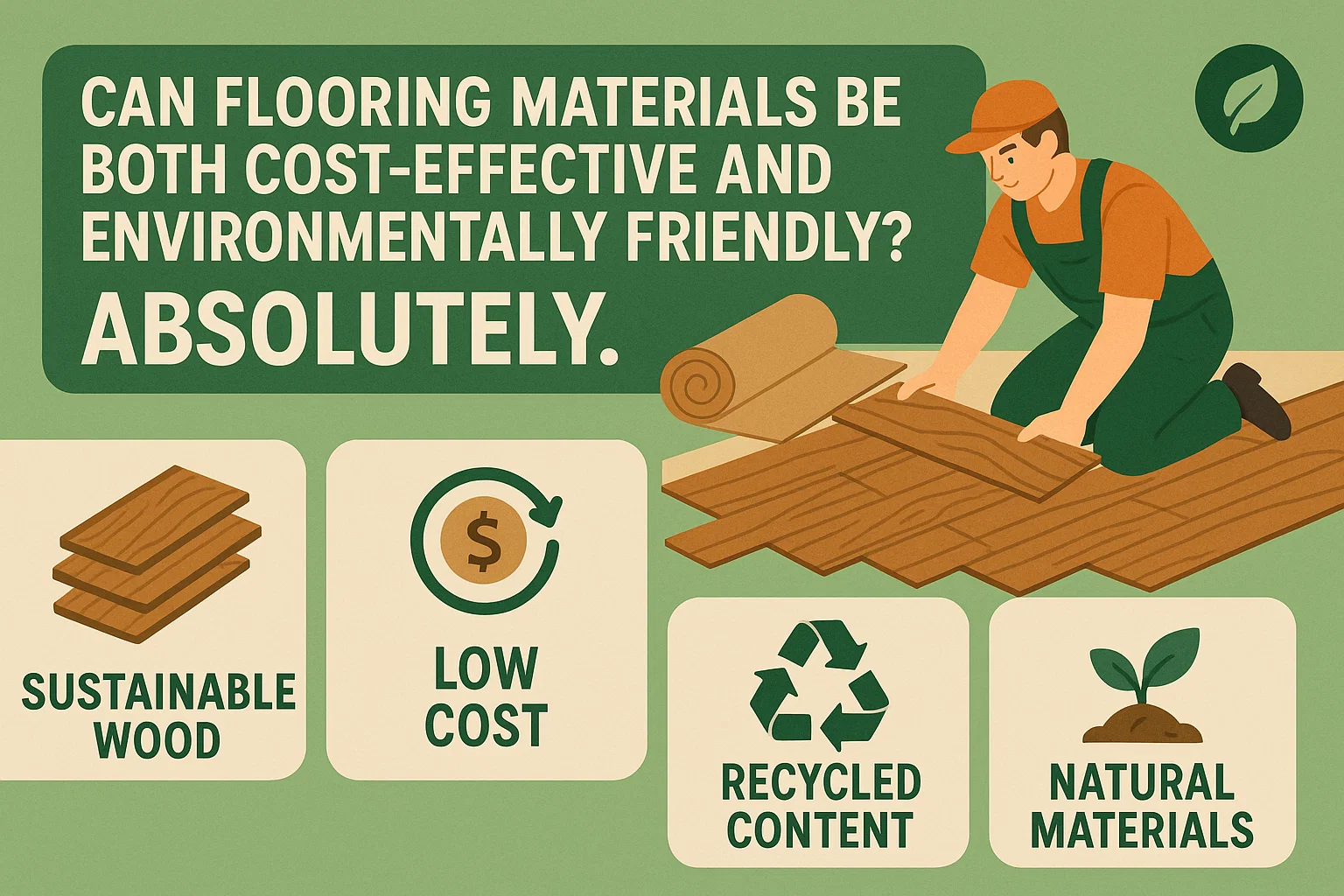 Eco-Friendly Flooring Options infographic