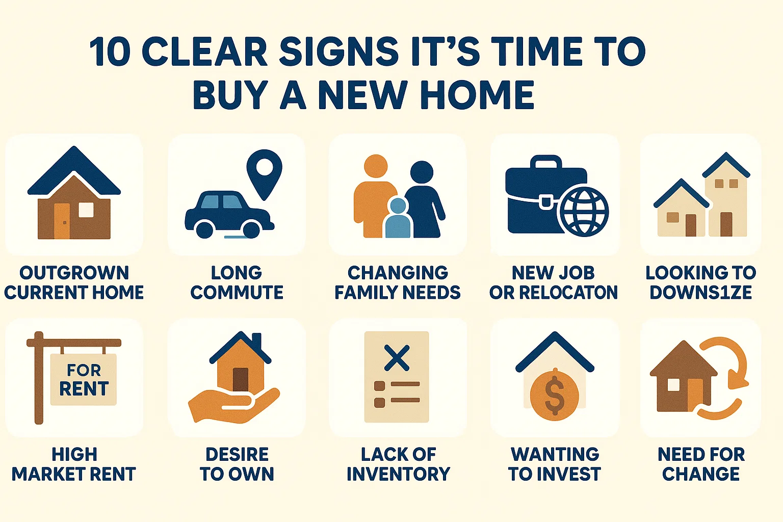Time for New Home infographic