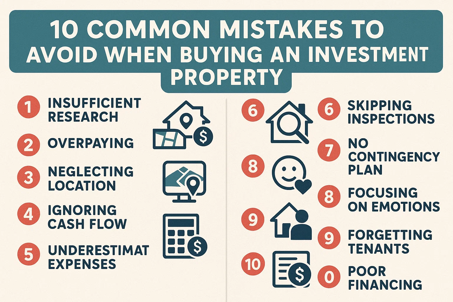 Investment Property Tips infographic