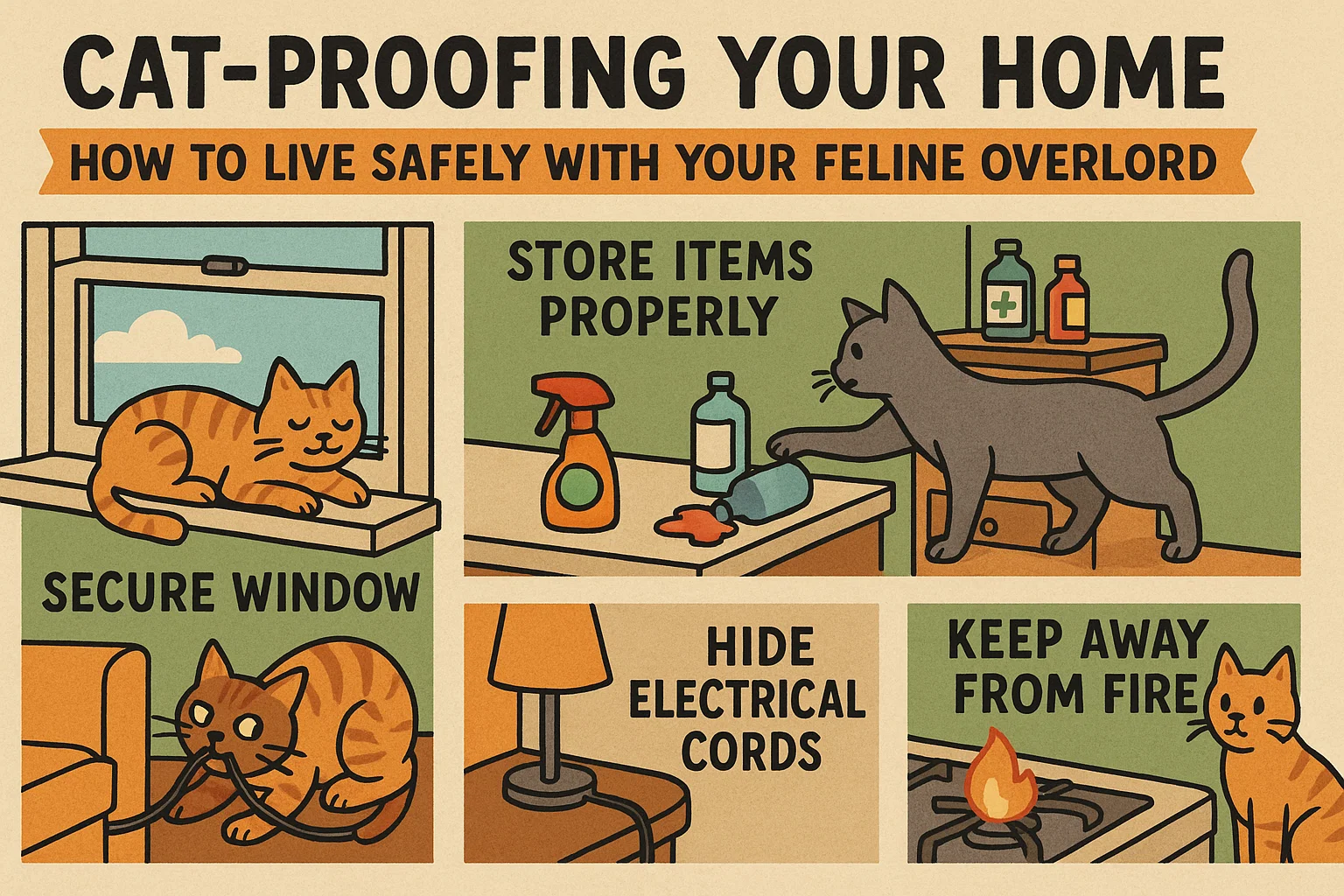 Cat-Proof Your Home infographic