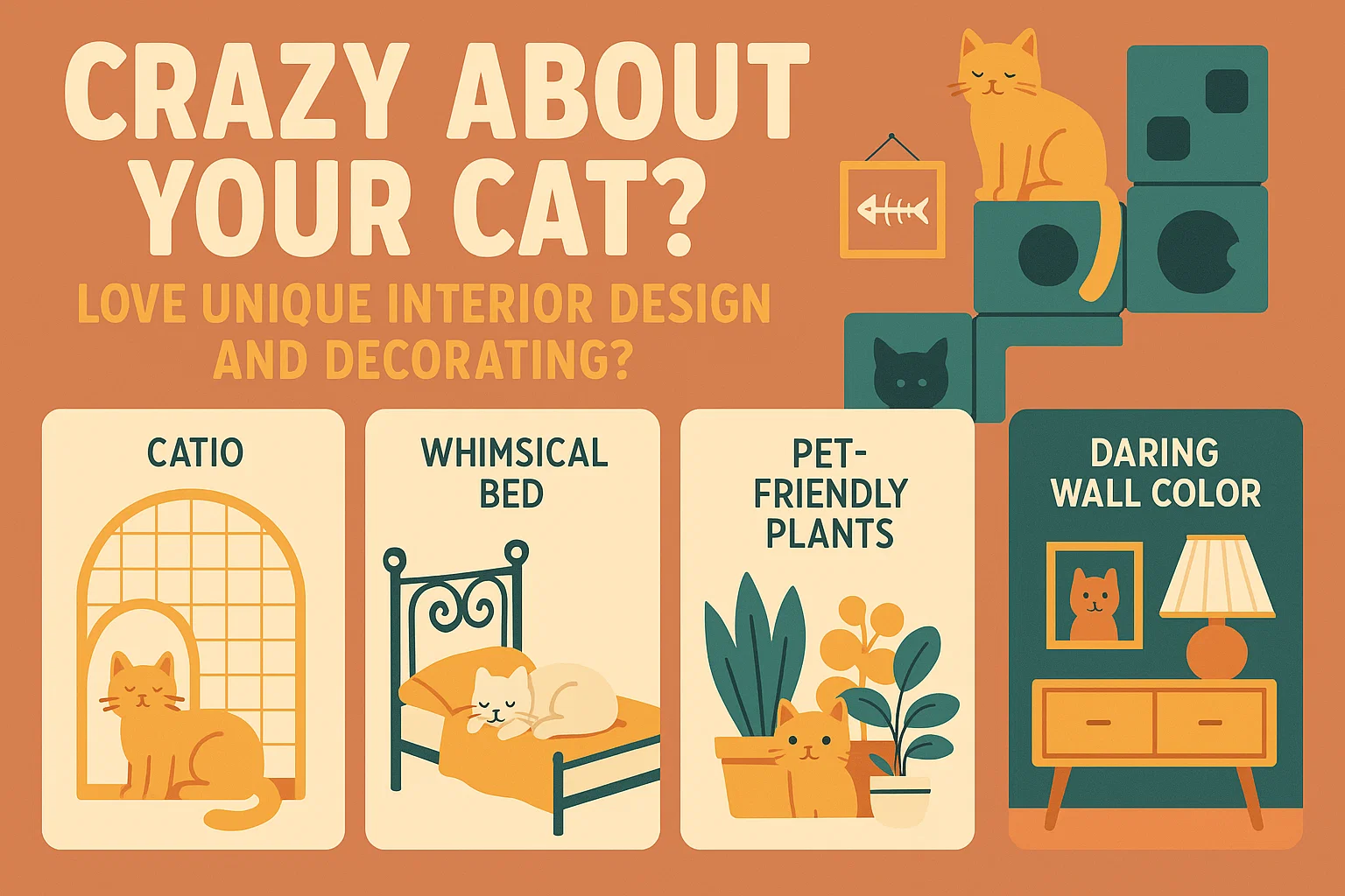 Cat-Lovers' Interior Decor infographic