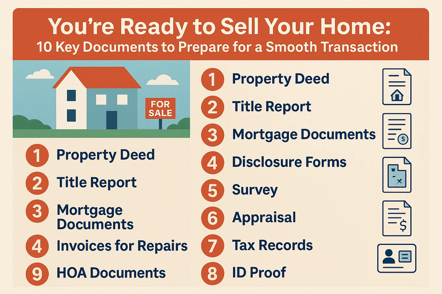 Home Selling Documents infographic