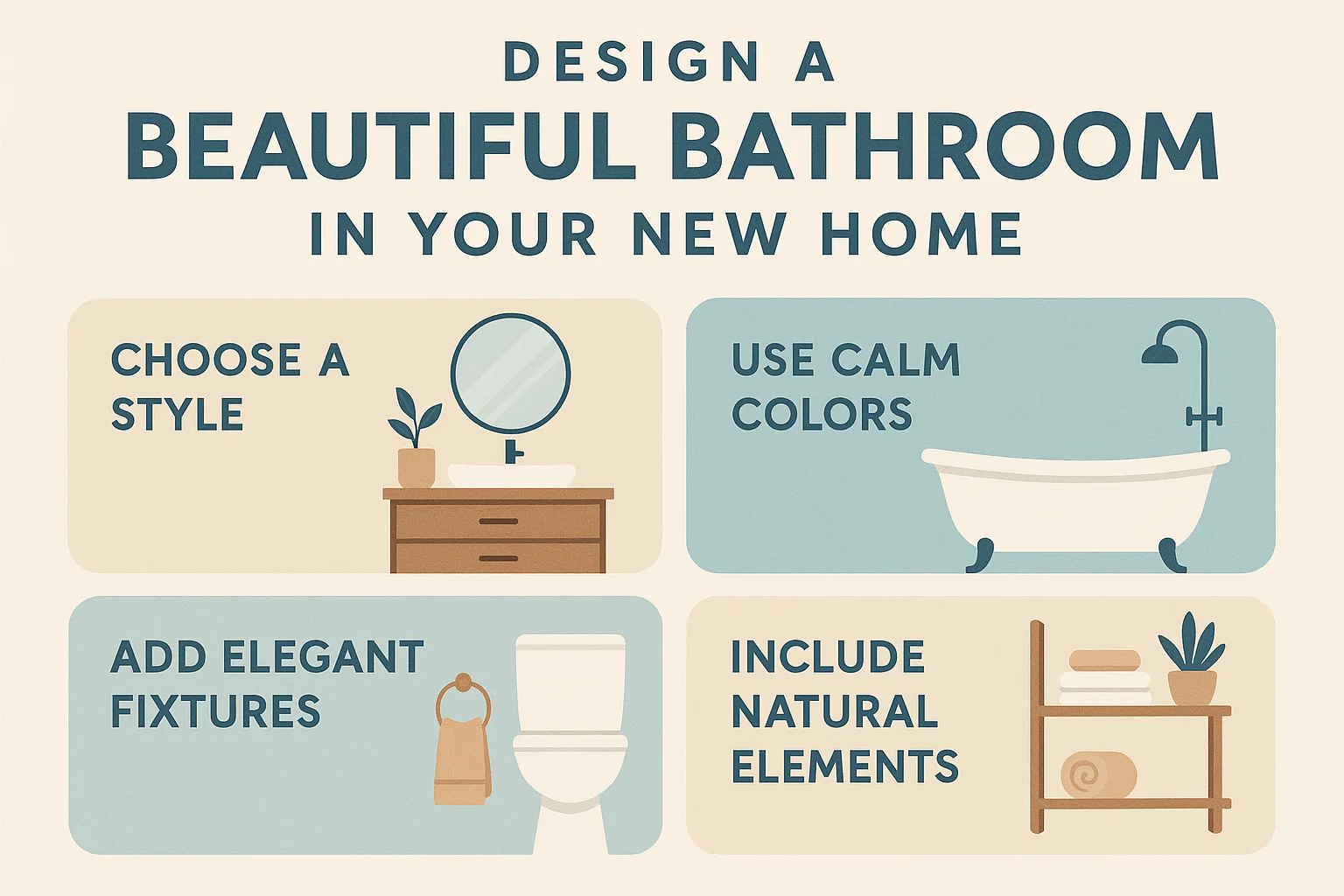 Bathroom Design Guide infographic