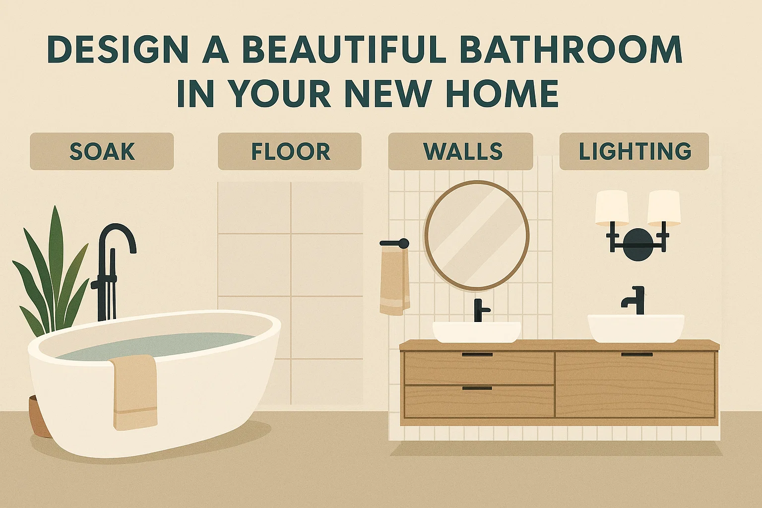 Bathroom Design Guide infographic