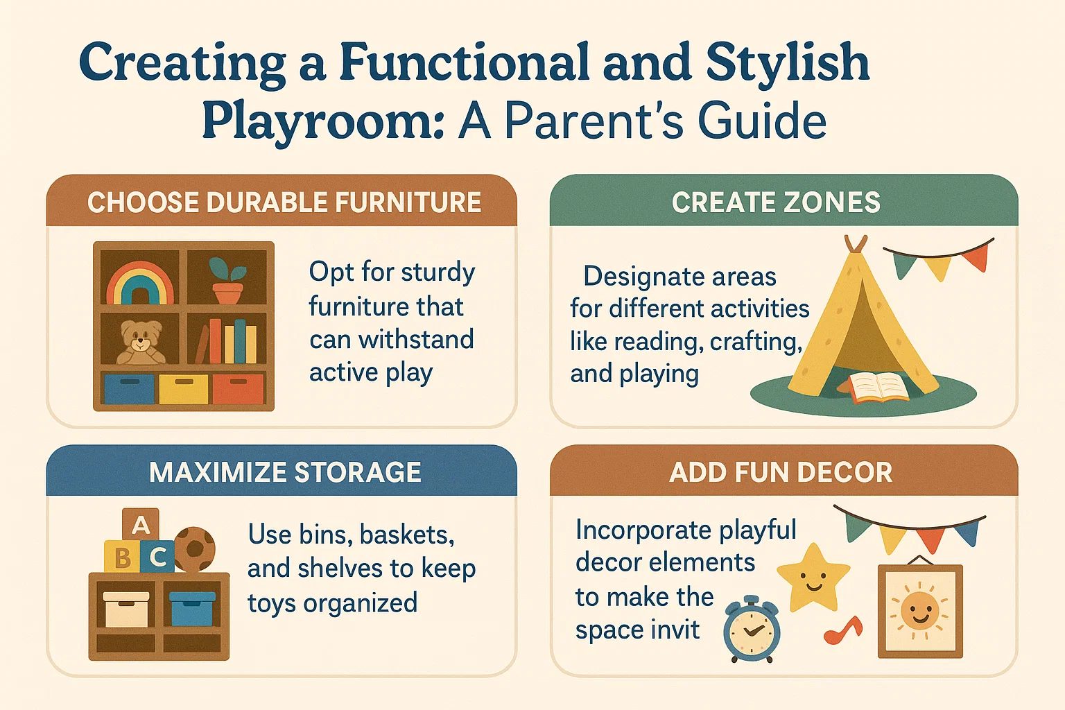 Stylish Playroom Guide infographic