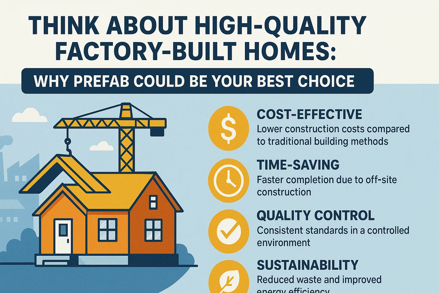 Prefab Home Benefits infographic