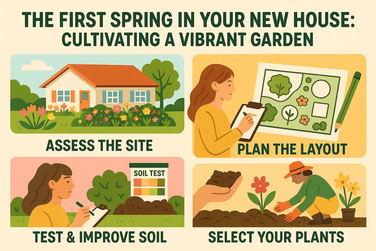 Spring Garden Cultivation infographic