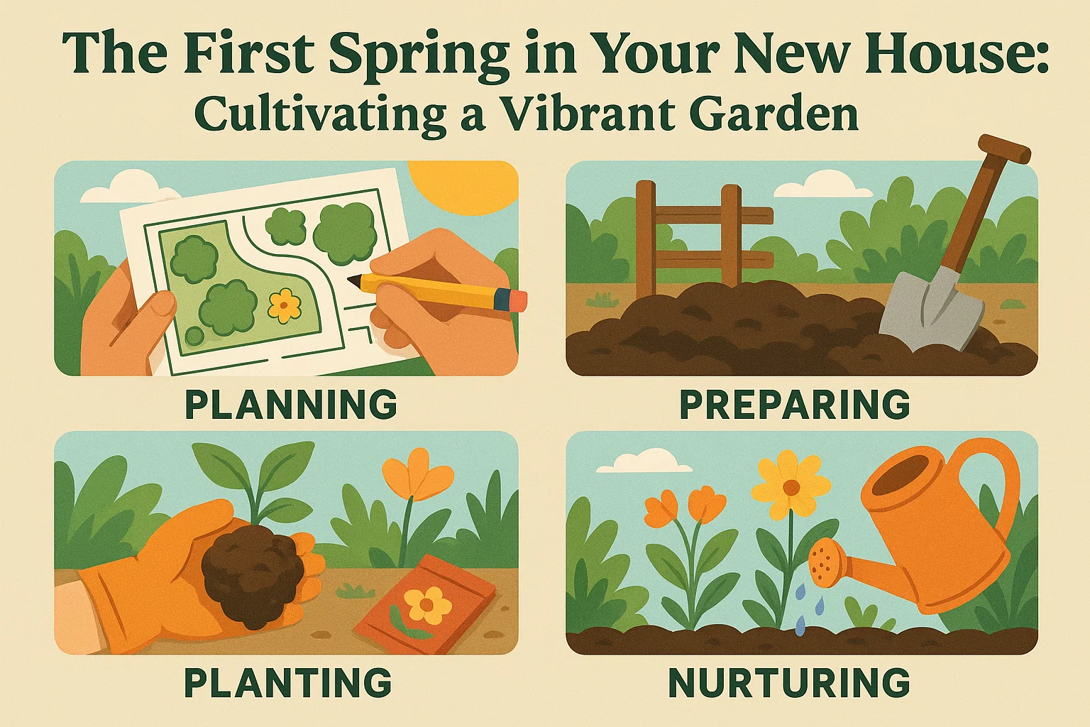 Spring Garden Cultivation infographic