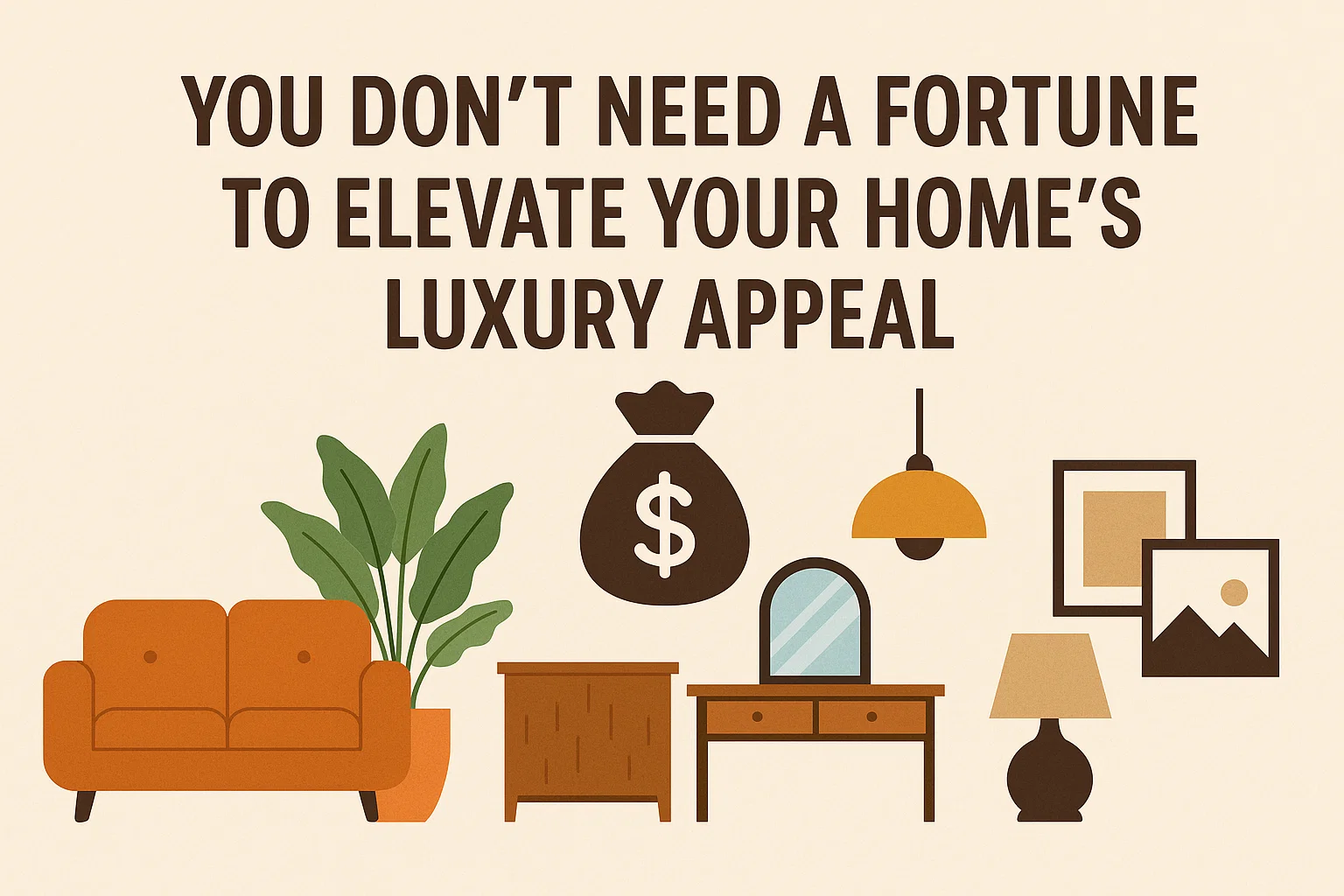 Affordable Home Luxury Tips infographic