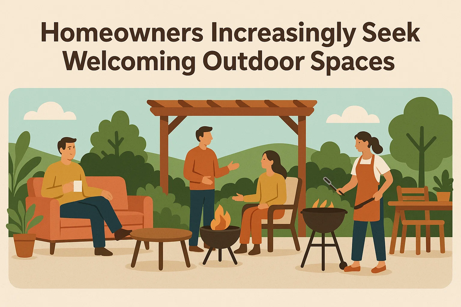 Inviting Outdoor Spaces infographic