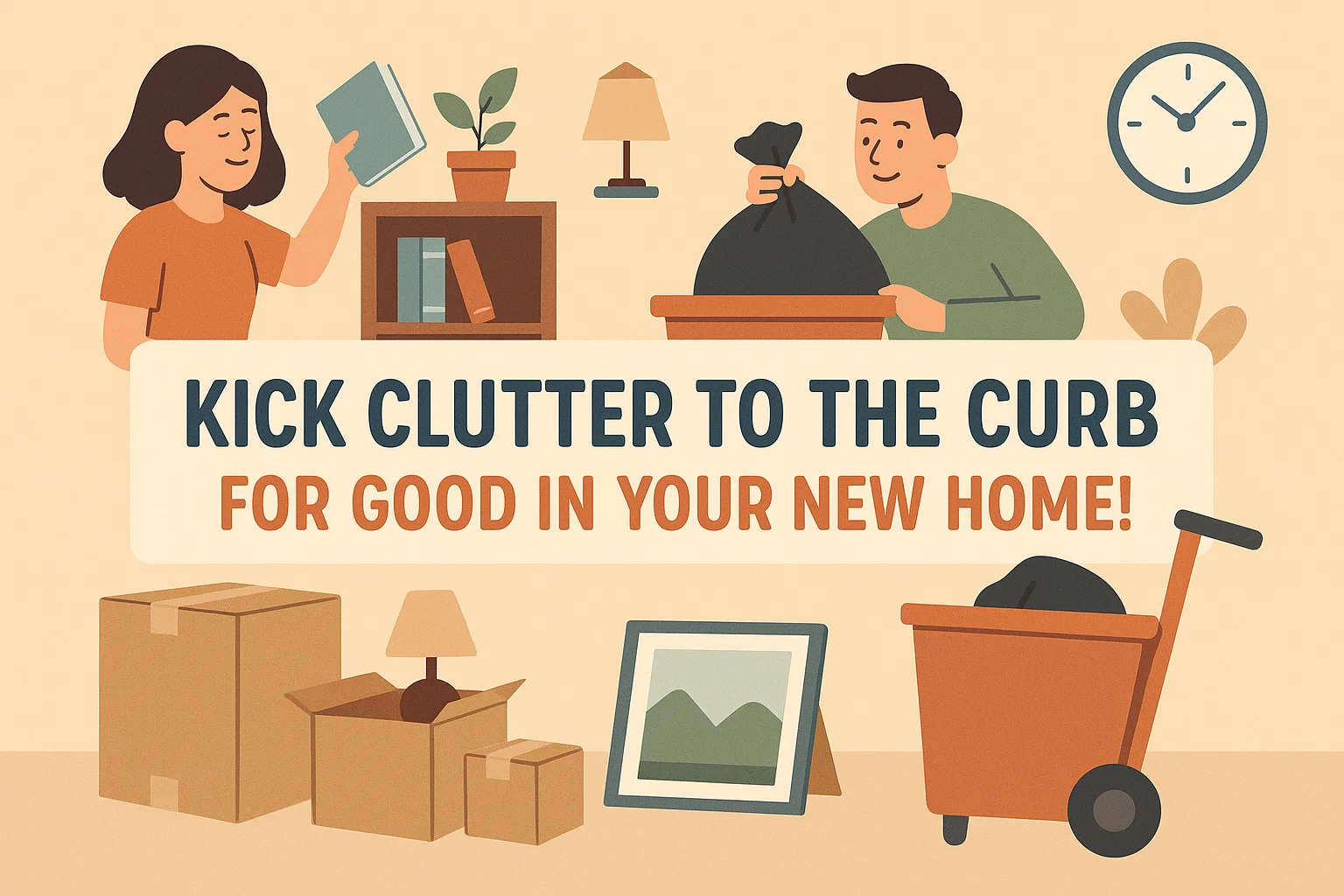Declutter Your New Home infographic