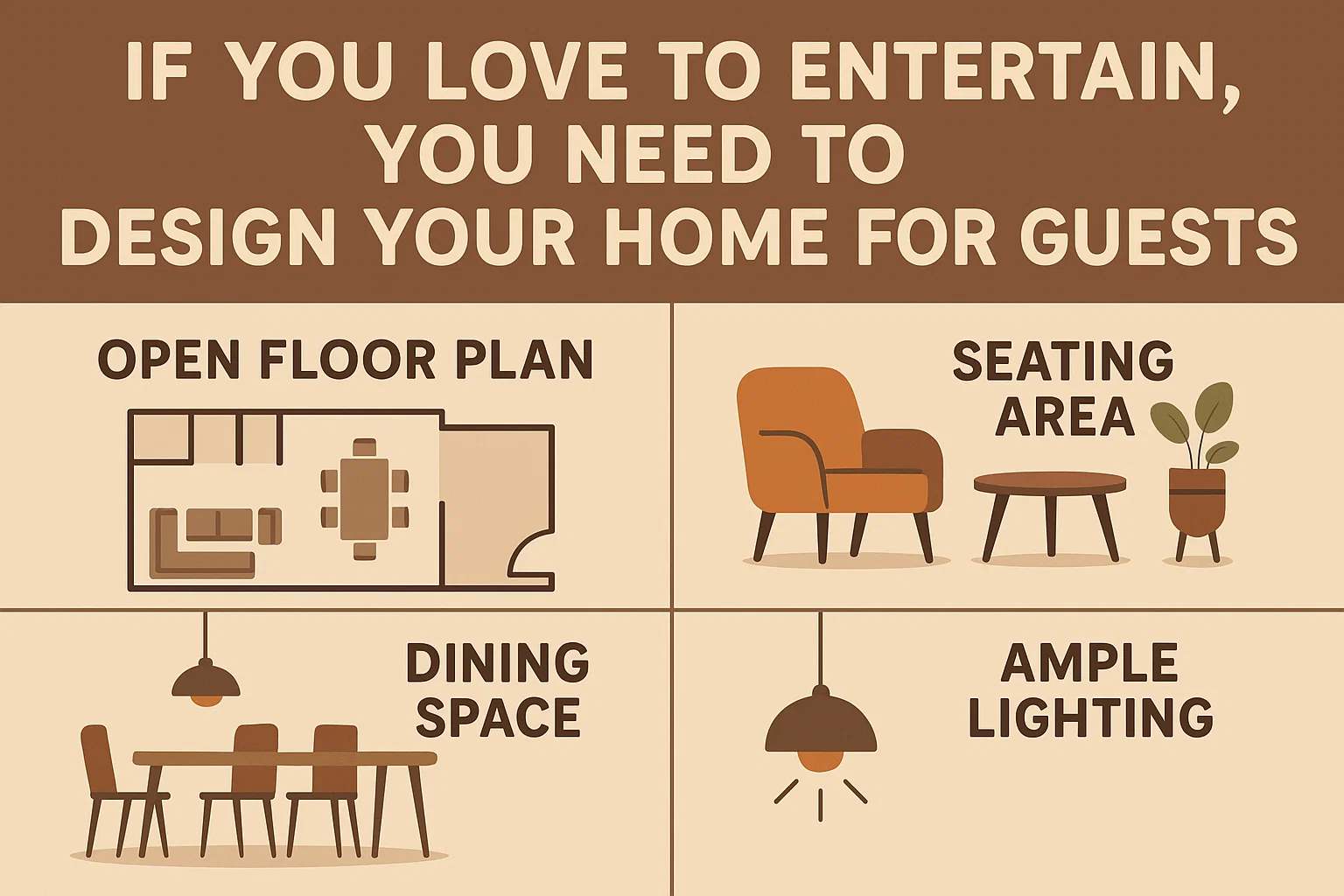 Home Design for Entertaining infographic