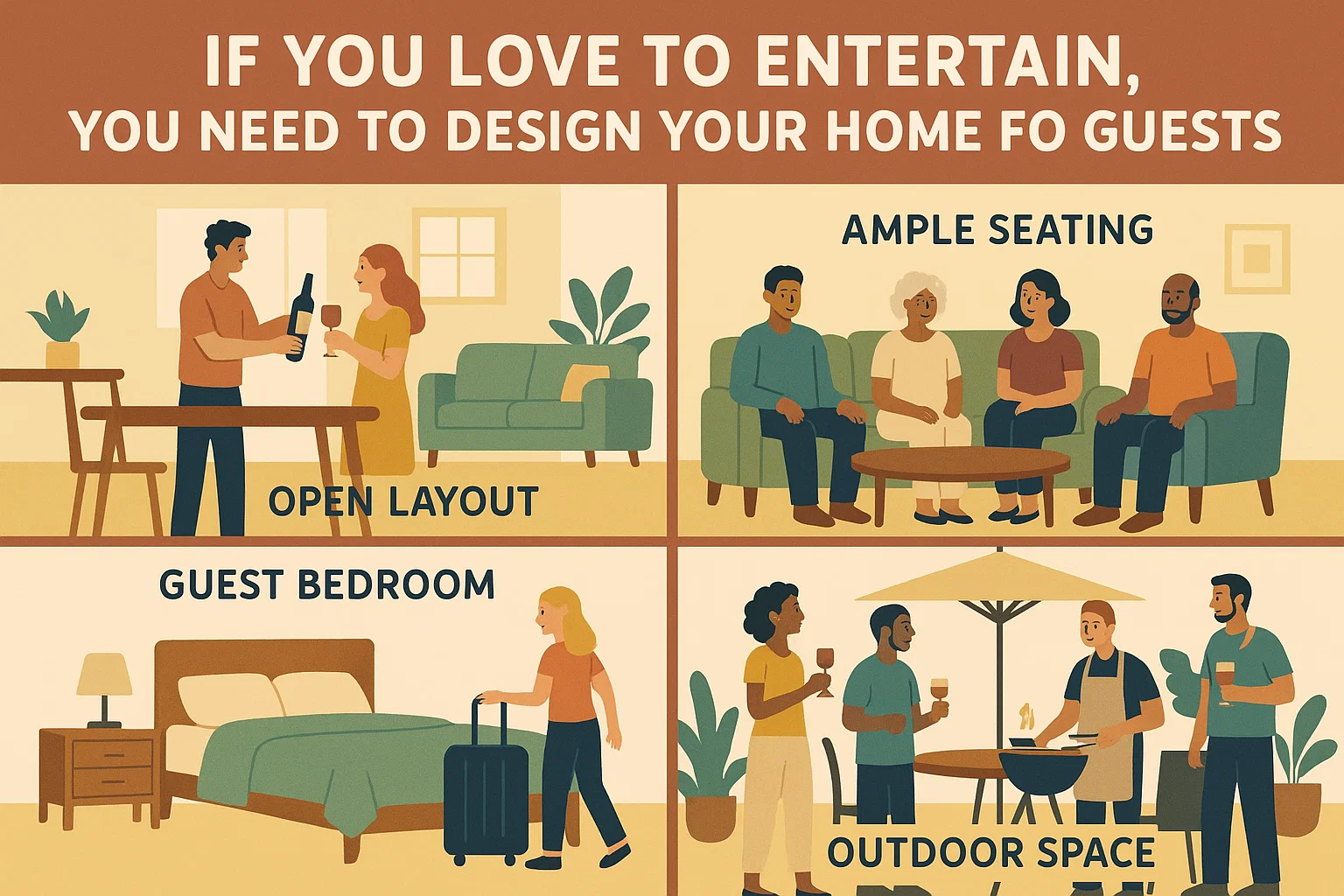 Home Design for Entertaining infographic
