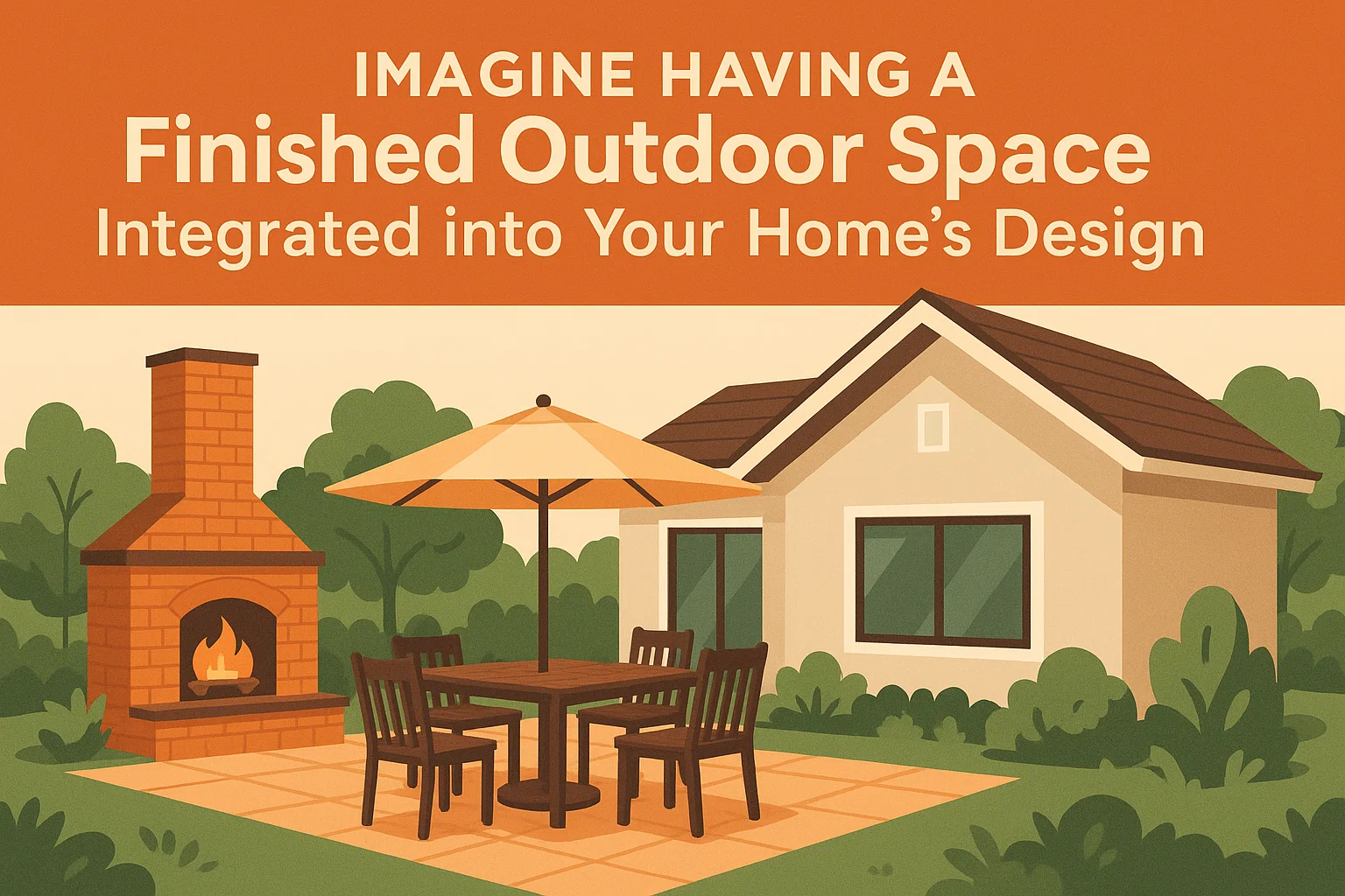 Integrated Outdoor Space infographic