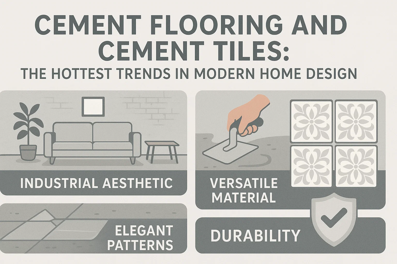 Cement Design Trends infographic