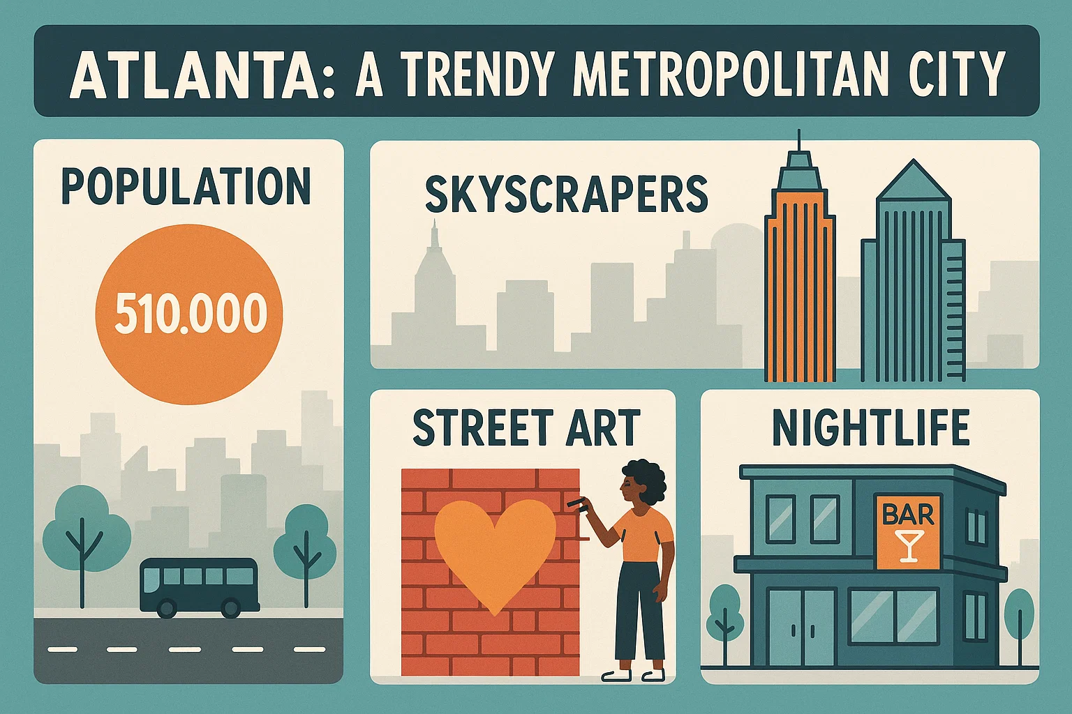 Trendy Atlanta Vibes infographic