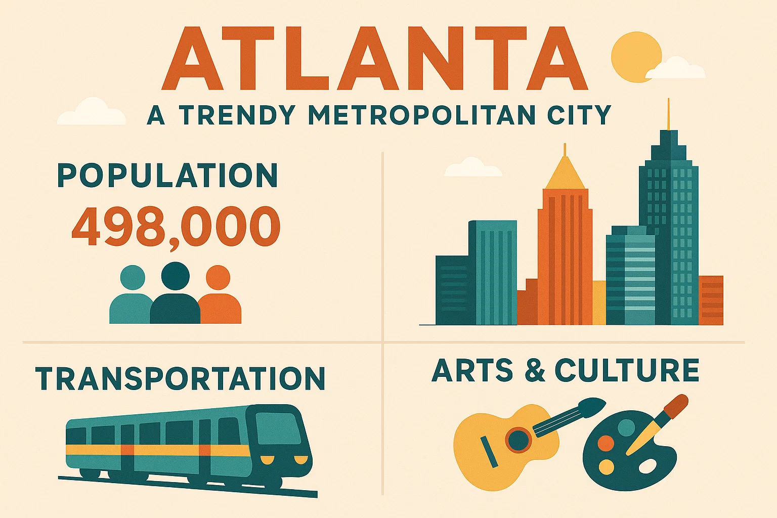 Trendy Atlanta Vibes infographic
