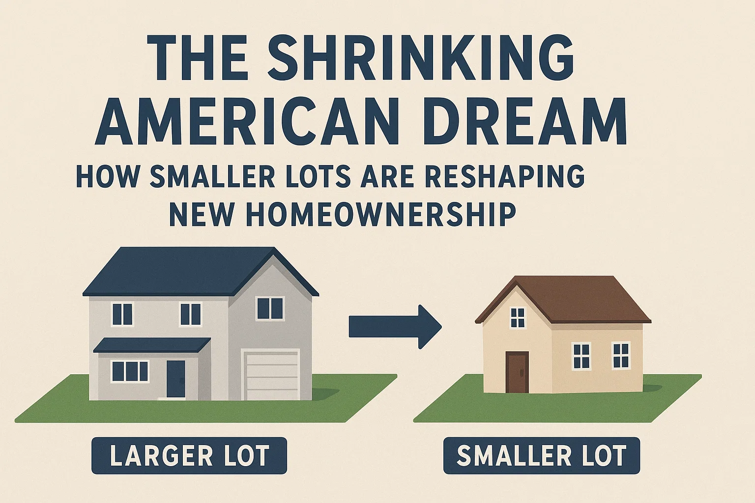 Smaller Lots, New Homes infographic