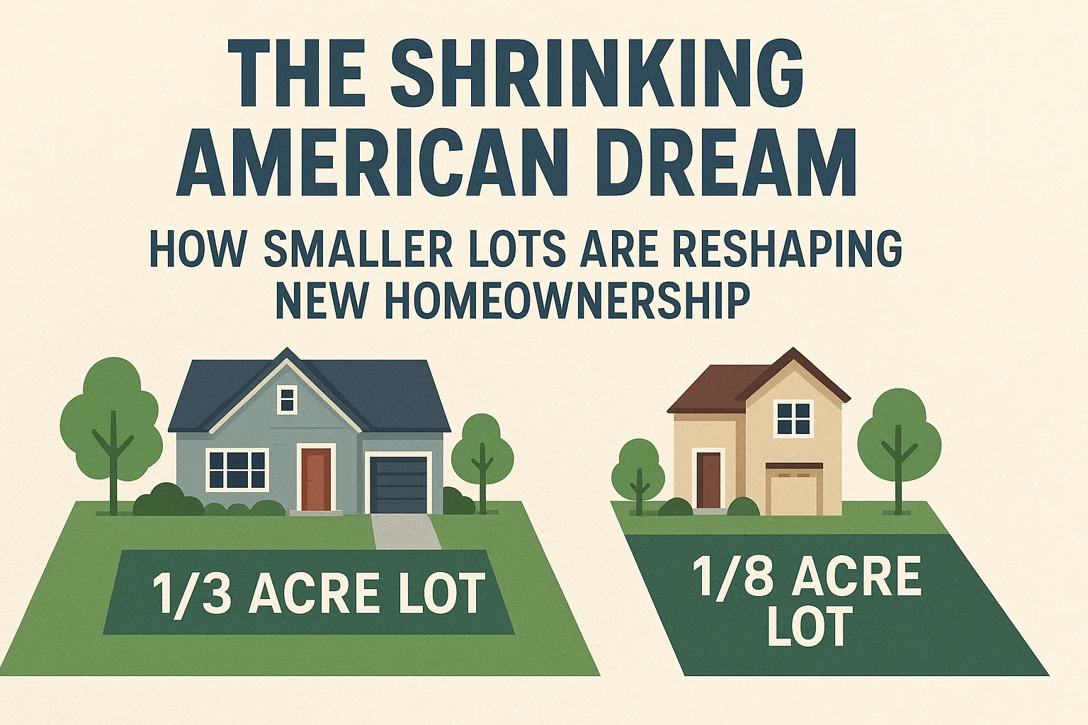 Smaller Lots, New Homes infographic