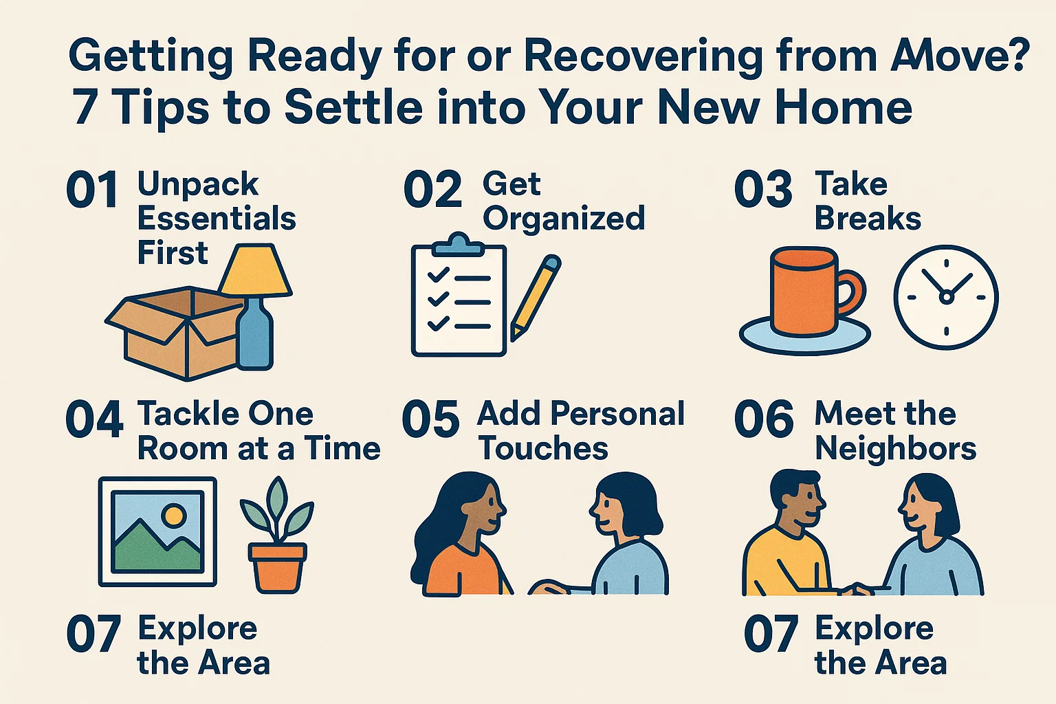 Moving Home Tips infographic