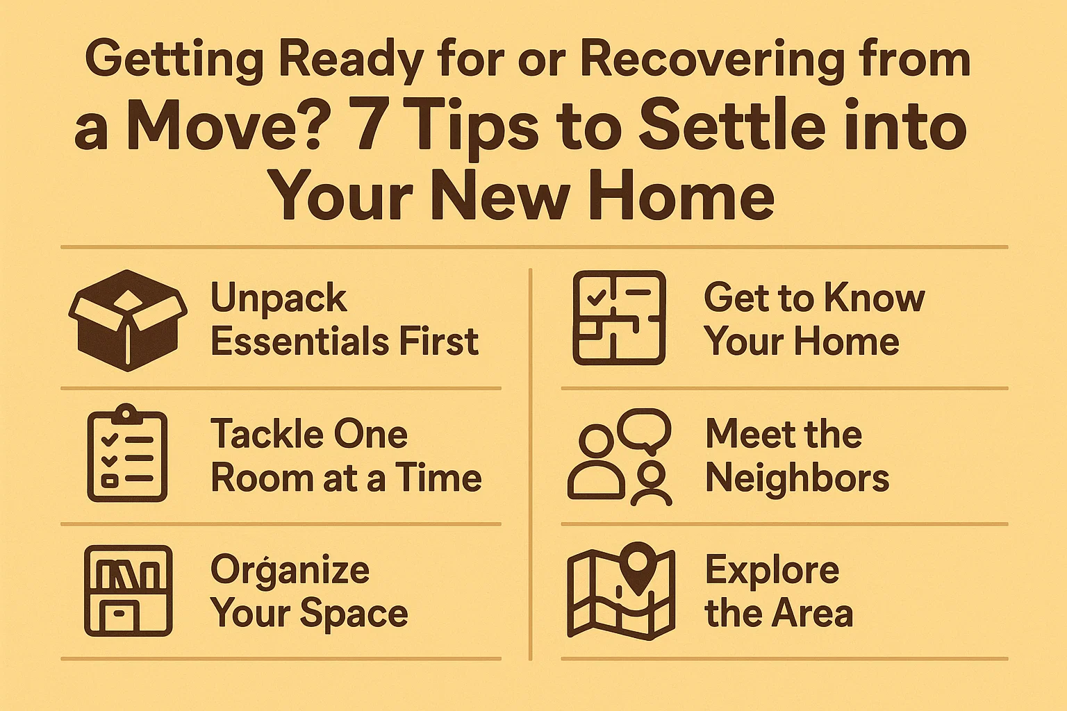 Moving Home Tips infographic