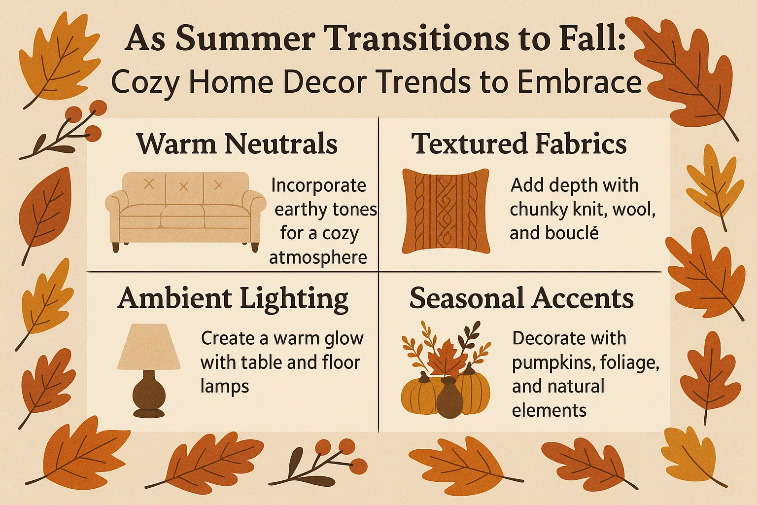 Home Fall Decor Trends infographic