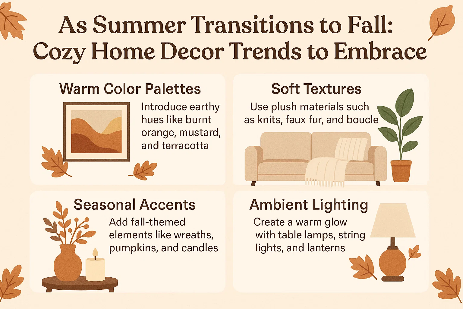 Home Fall Decor Trends infographic