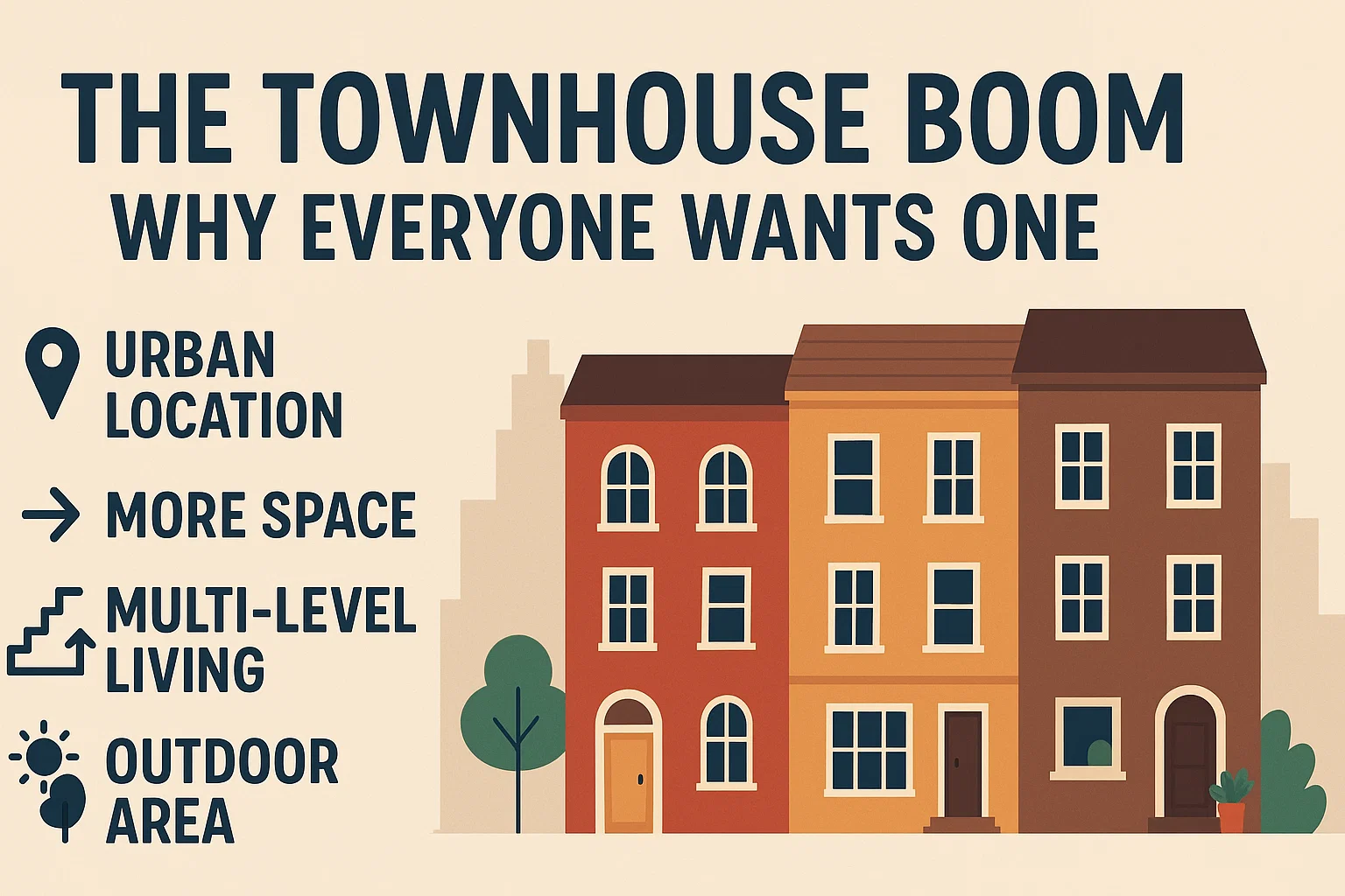 Townhouse Living Trends infographic