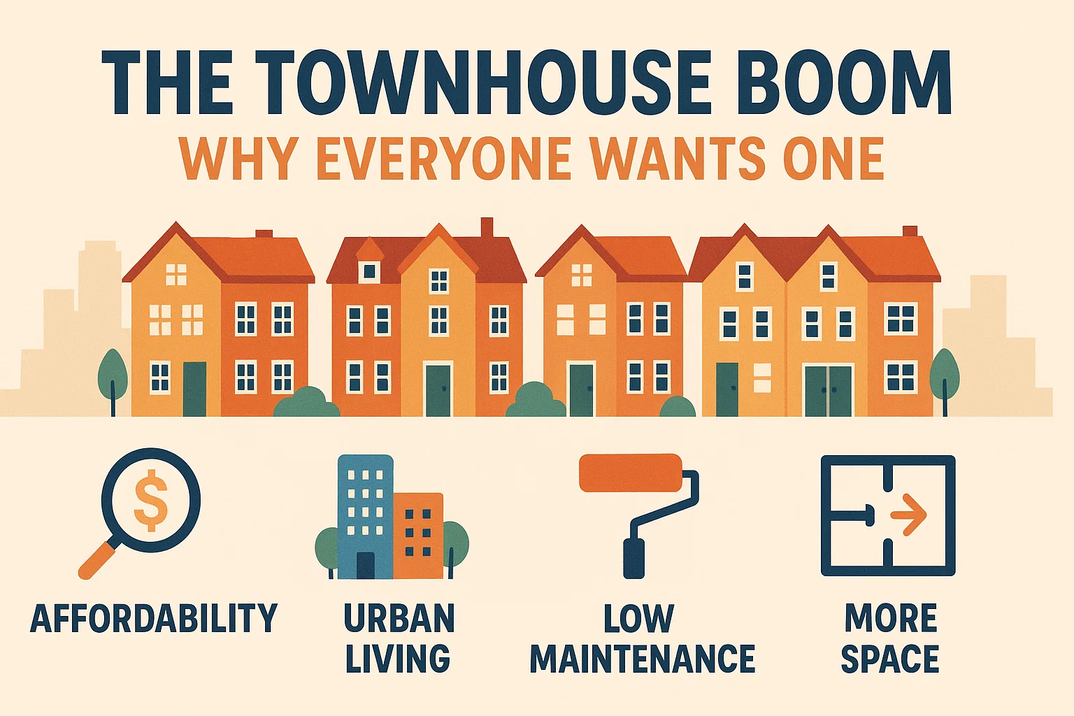 Townhouse Living Trends infographic