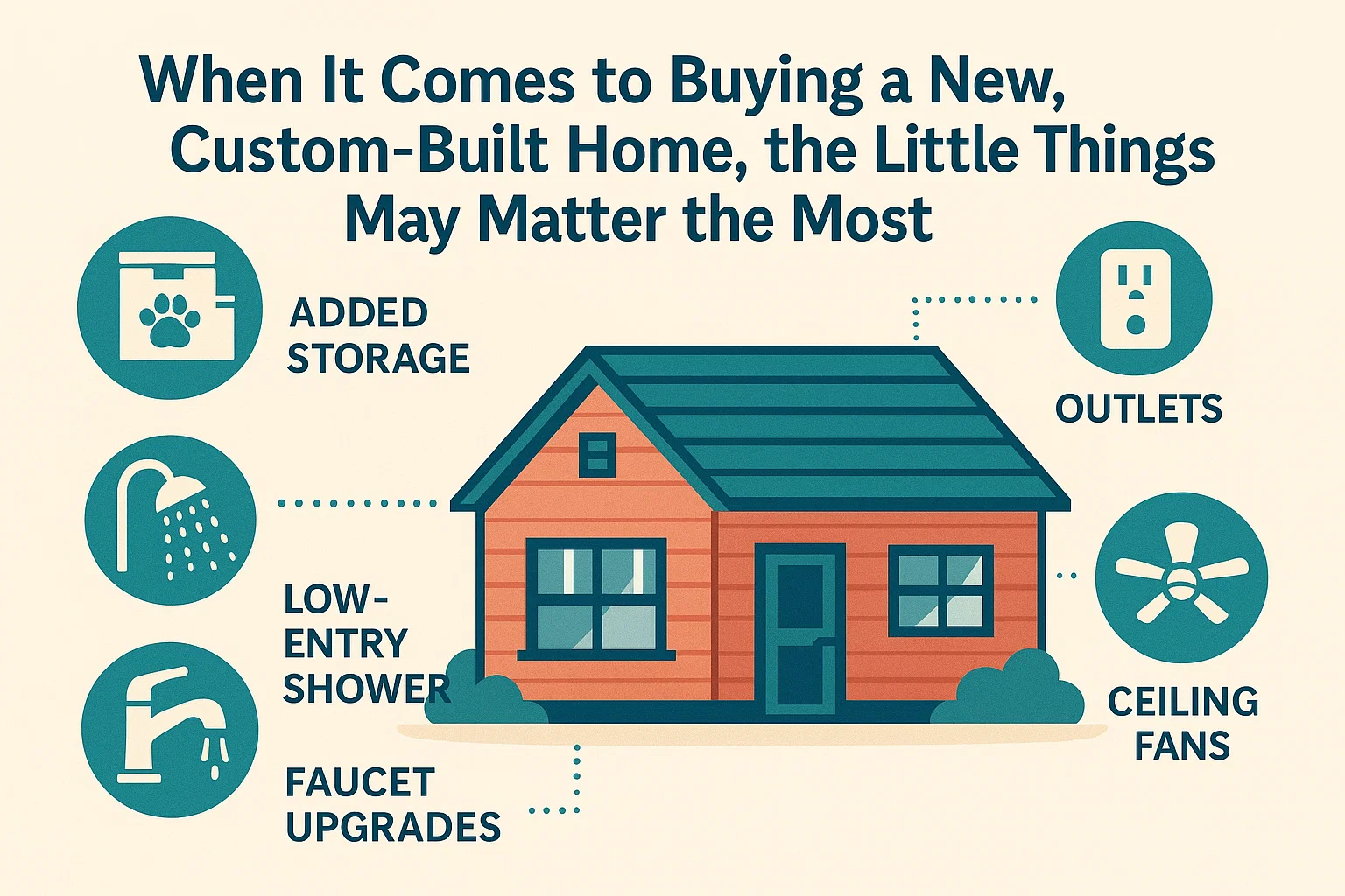 Custom Home Details infographic