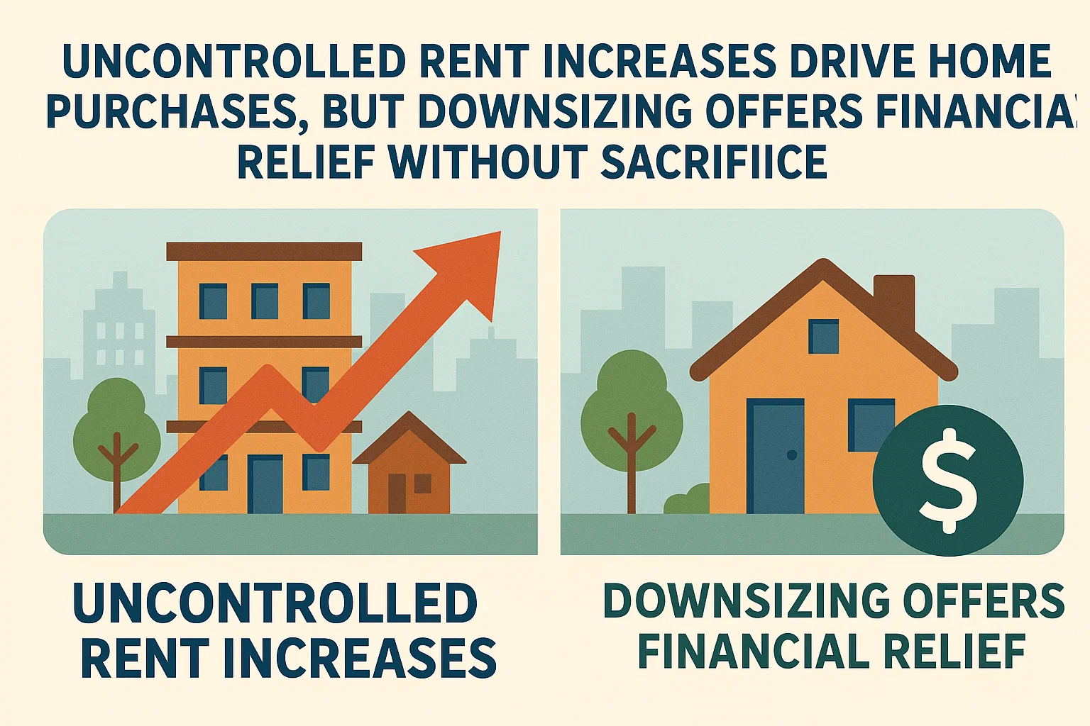Downsizing for Financial Relief infographic
