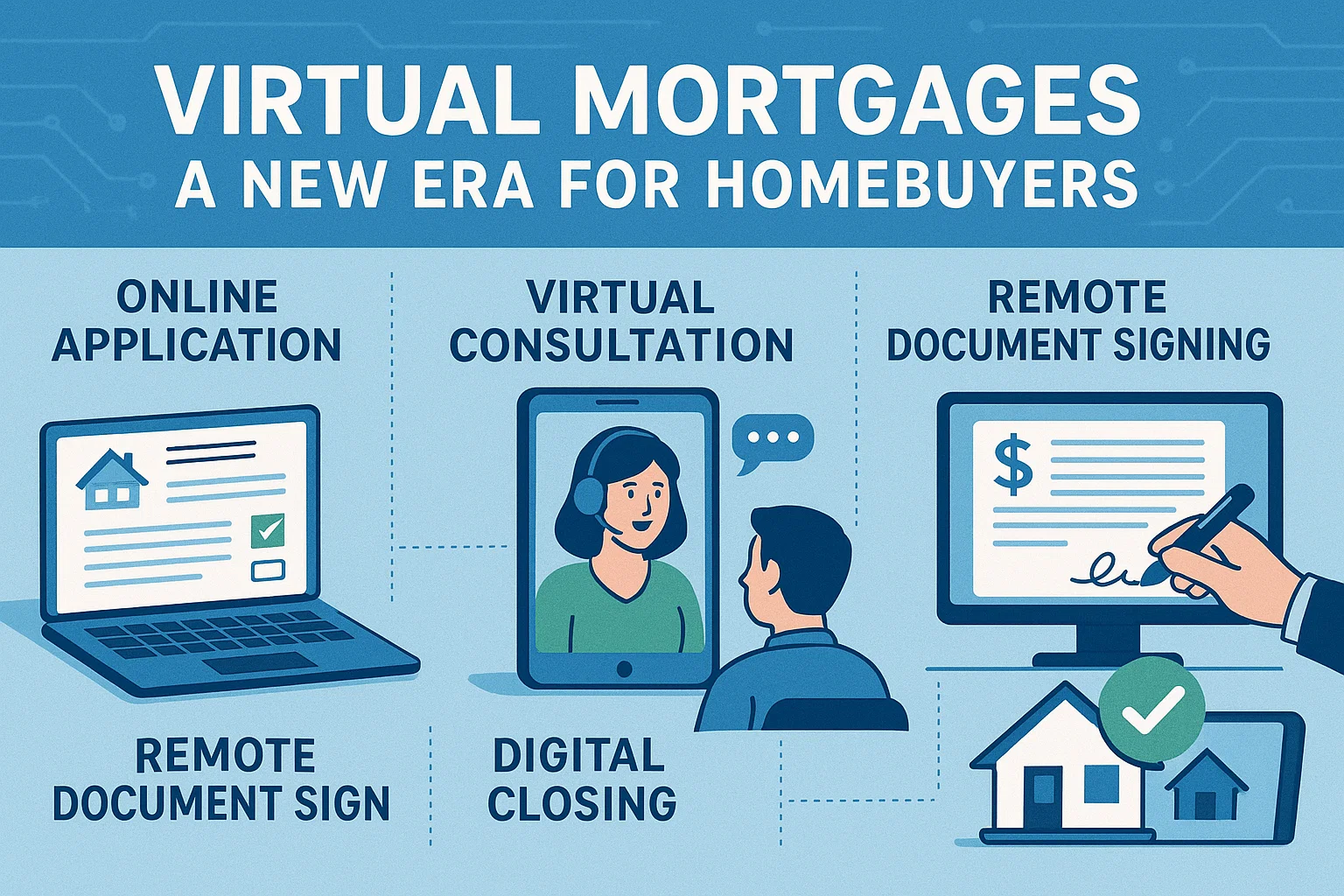 Virtual Mortgages Infographic infographic