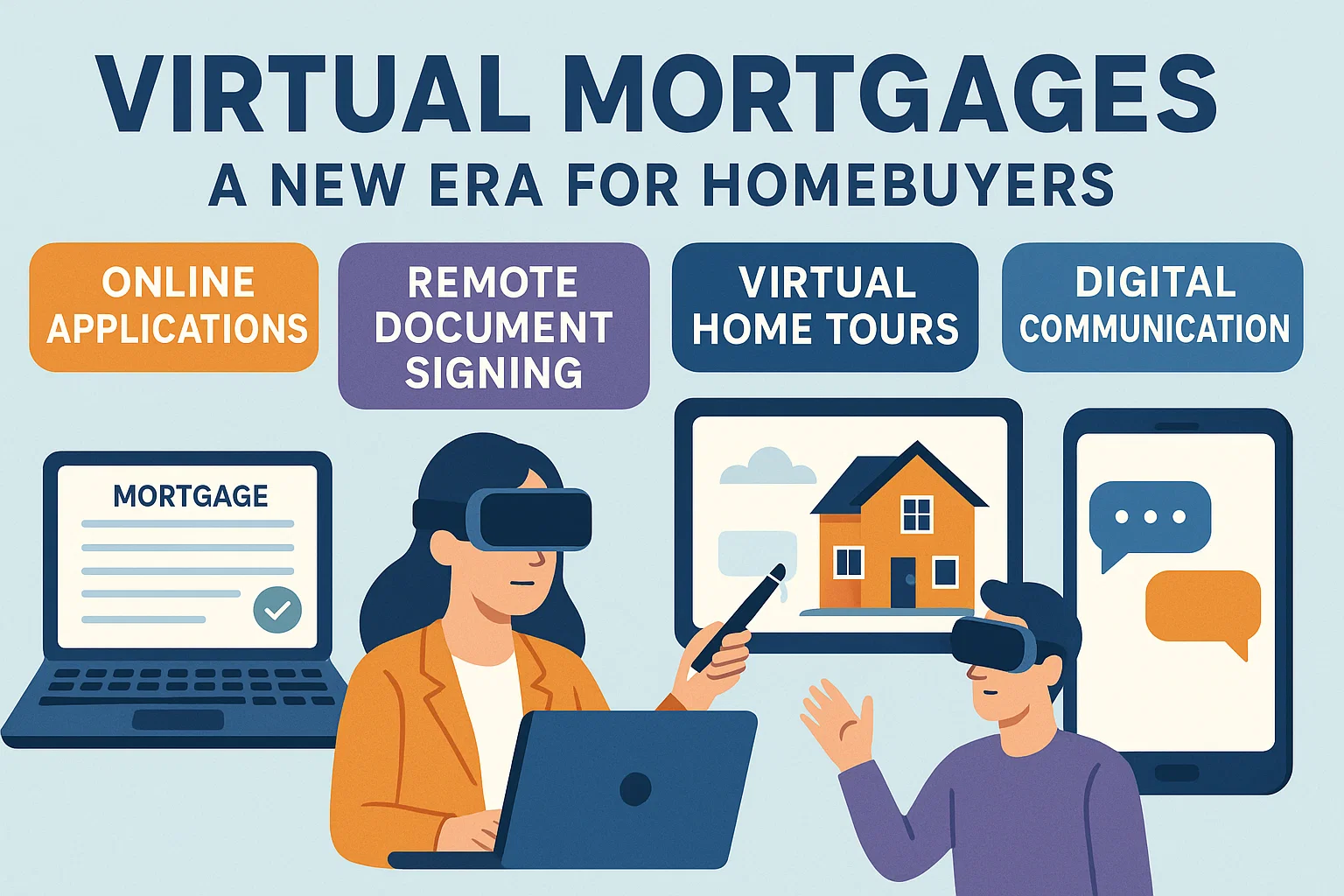 Virtual Mortgages Infographic infographic