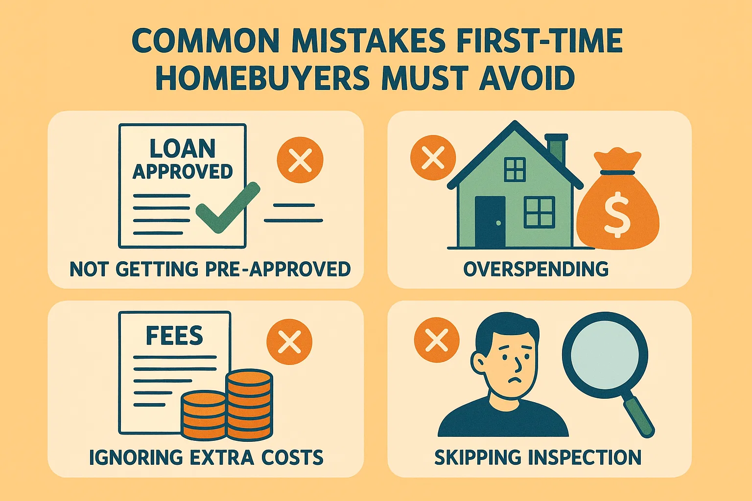 Homebuyer Mistakes to Avoid infographic