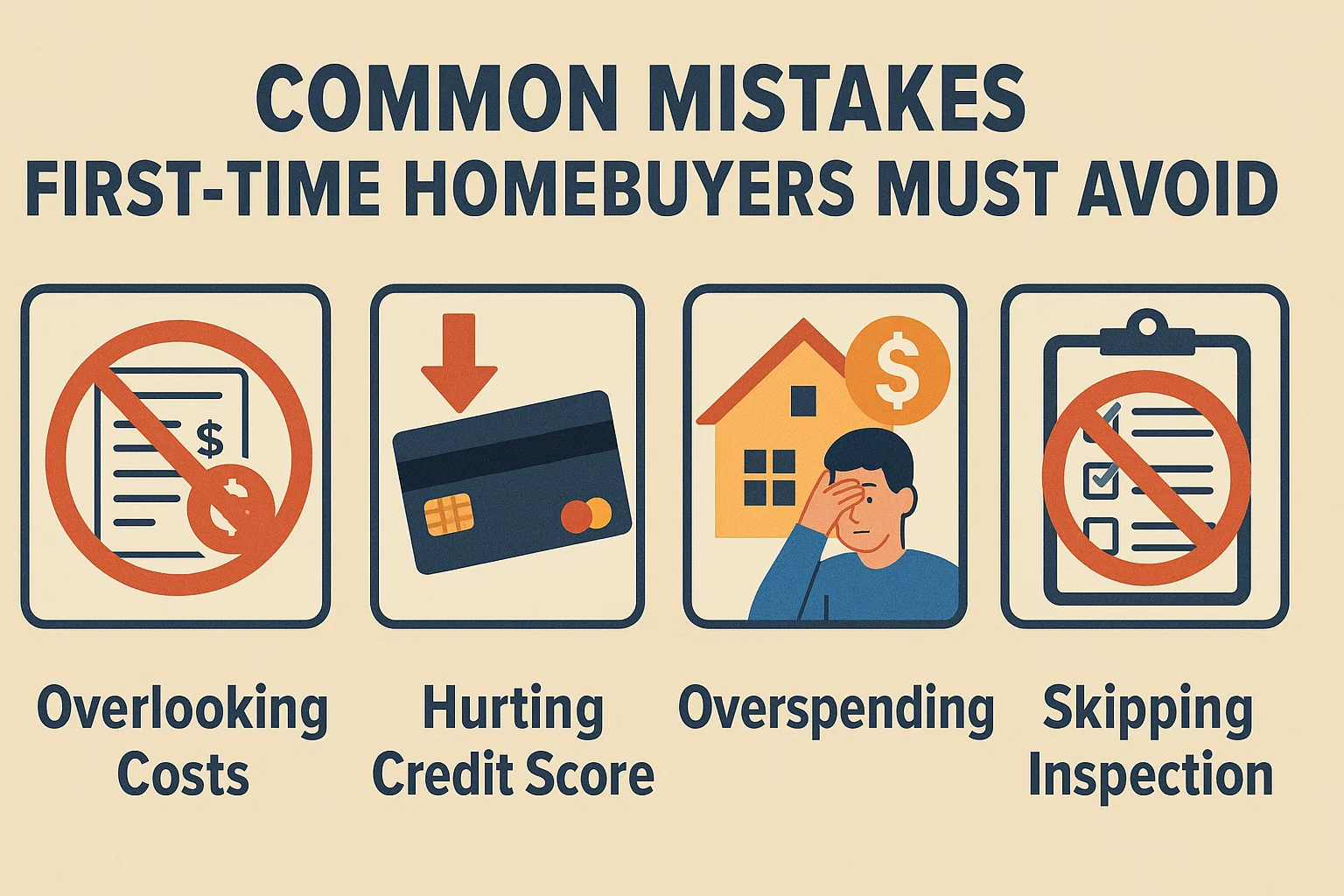 Homebuyer Mistakes to Avoid infographic