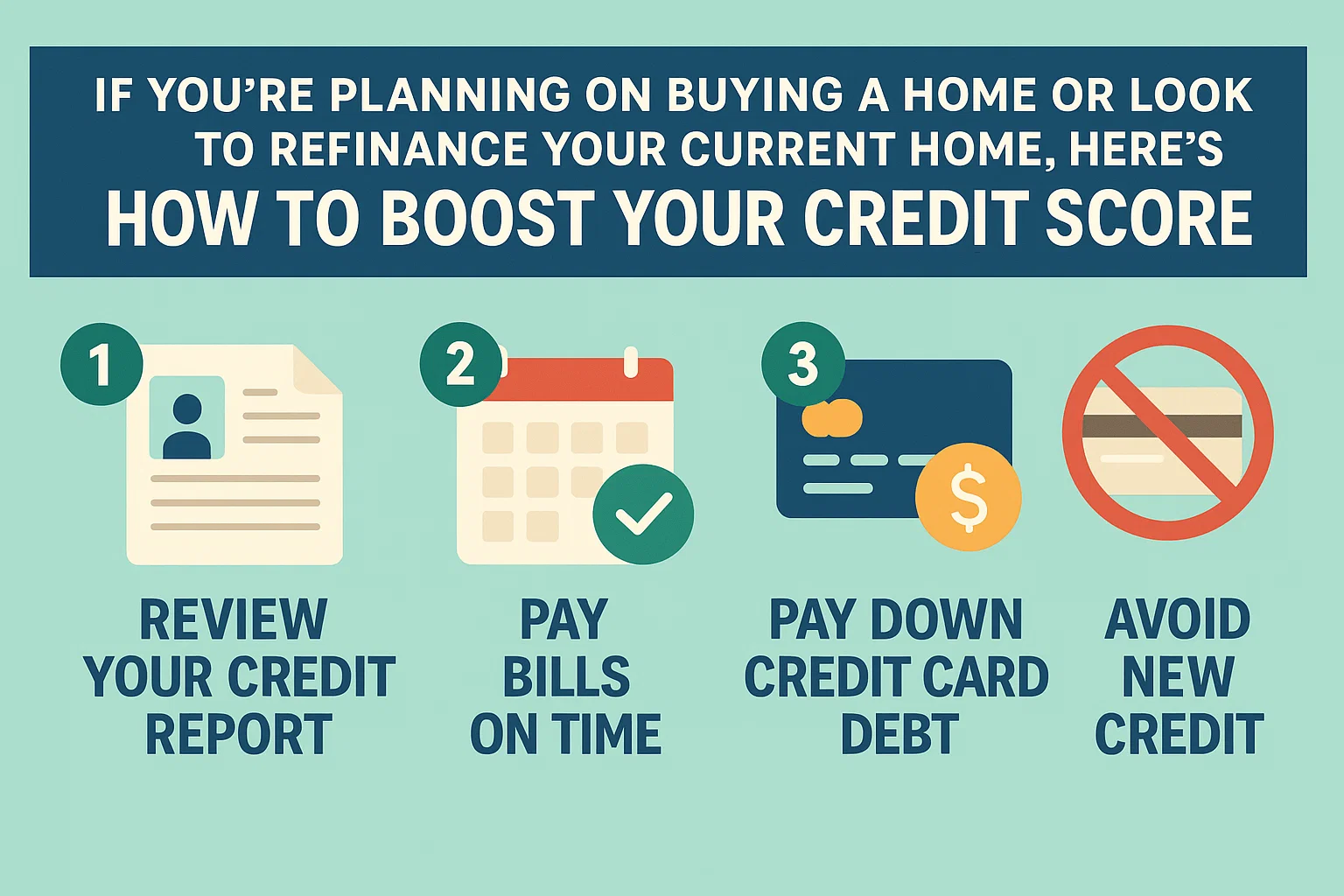 Boost Your Credit Score infographic