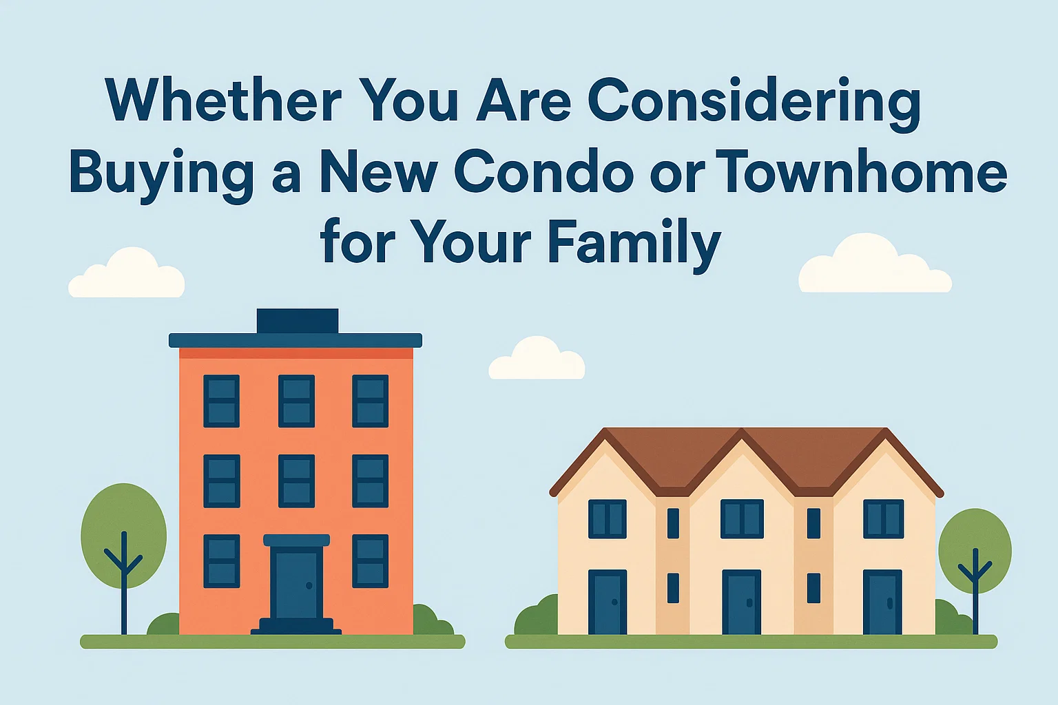 Condo vs Townhome infographic